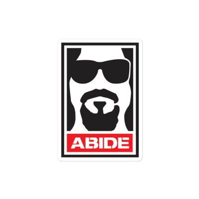 Dude Abides Obey Sticker