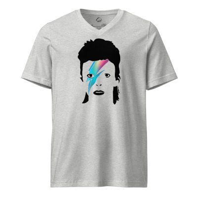 Ziggy Bowie V Neck T-Shirt